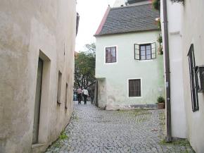 Historick dm v centru msta esk Krumlov