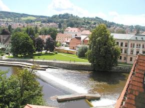 Historick dm v centru msta esk Krumlov