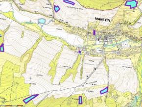 Rodinn dm v obci Mantn s pozemky o rozloze 58.000 m2